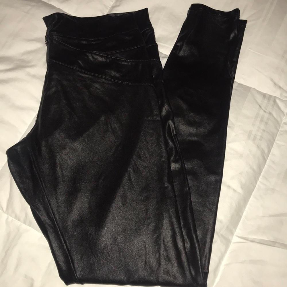 BEBE leather leggings